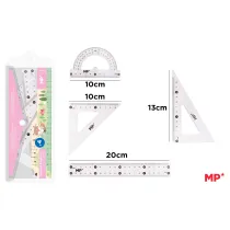 Mp Main Paper Zestaw geometryczny 4 cz�ci w etui