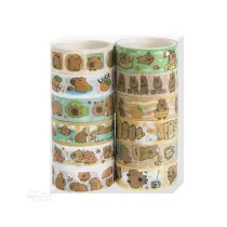 Dalprint Zestaw ta�m washi kapibara 1,5cmx2m 12 szt