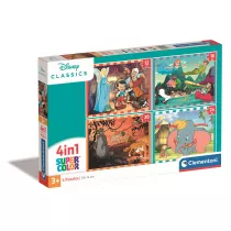 Puzzle 4w1 Super Kolor Disney Classic Clementoni