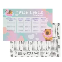 Starpak Plan Lekcji Tabliczka Mno�enia A5 Kapibara 25szt