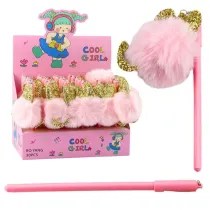 LeanToys D�ugopis �elowy Zatyczka z pomponem nieb. (30 szt)