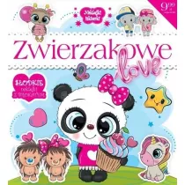 Naklejki iskierki z brokatem. Zwierzakowe Love