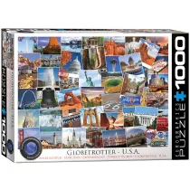 Puzzle 1000 el. Globetrotter - USA Eurographics