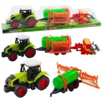 Traktor farmerski cysterna + zagrabiarka Leantoys