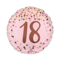 Balon foliowy Pretty pink 18th Birthday 46cm