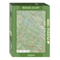 Puzzle 1000 el. Bieszczady mapa turystyczna ArtGlob