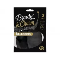 Godan Balony Beauty&Charm pastelowe czarne 2 szt.