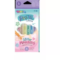 Patio Flamastry brokatowe Pastel 6 szt.