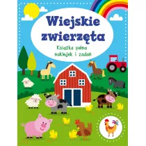 Wiejskie zwierz�ta. Ksi��ka pe�na naklejek i zada�