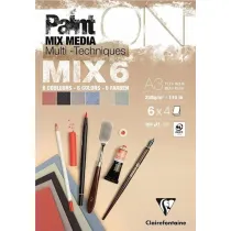Clairefontaine Blok A3 papier�w mix6 250g 24ark