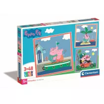 Puzzle 3x48 el. SuperColor. Peppa Pig Clementoni