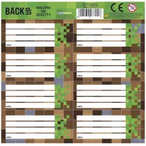 Derform Nalepki na zeszyty BackUp 4 25 szt.