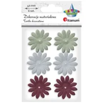 Titanum Kwiaty materiaowe pianka 3D 40 mm