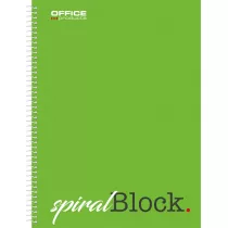 Ko�onotatnik A4 Office Products zielony kratka