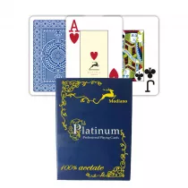 Ramino Acetate Quality, karty do gry, niebieskie Modiano
