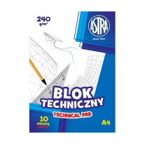 Astra Blok techniczny A4 240 g 10 kartek 10 szt.