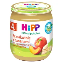 Hipp Brzoskwinie z bananami po 4. miesi�cu 125 g Bio