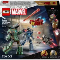 LEGO Marvel Iron Man i War Machine kontra drony Hammera 76320