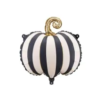 PartyDeco Balon foliowy Dynia w paski 39x38cm
