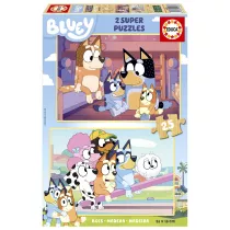 Puzzle 2 x 25 el. Blue (drewno) Educa