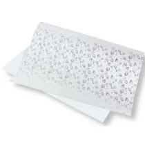Penword Papier ozdobny - srebrne li�cie 40x60cm 5ar