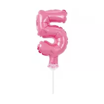 Godan Balon foliowy na patyczku BC-5RO5 Cyfra 5