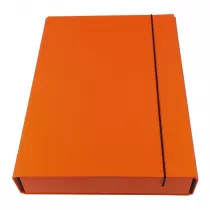 Ziemia Obiecana Teczka box z gumk pomaraczowa