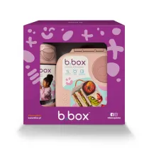 b.box Zestaw Sportowa butelka tritanowa + Mini Lunchbox, Blush Crush 450 ml + 1 l
