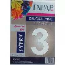 Enpap Szablon dekoracyjny A5 Plexi cyfra 3