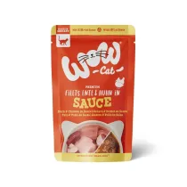 Wow Cat Filets Ente Huhn in sauce - kawaki kaczki i kurczaka w sosie 85 g