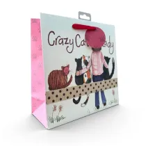 Alex Clark Torebka prezentowa ma�a - Crazy Cat Lady Kociara