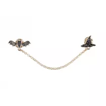 PartyDeco Przypinka na konierzyk nietoperz