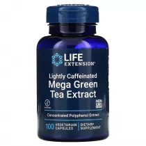 Life Extension Lightly Caffeinated Mega Green Tea Extract - Zielona Herbata ekstrakt 725 mg Suplement diety 100 kaps.