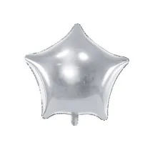 PartyDeco Balon foliowy Gwiazdka 70cm srebrny
