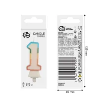 Godan wieczka cyfra 1 tczowa 8,5cm