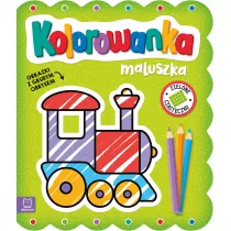 Obrazki z grubym obrysem. Zielone ciasteczko