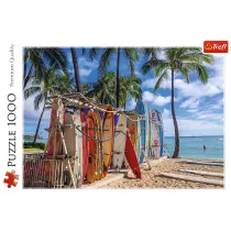 Puzzle 1000 el. Plaa Waikiki, Hawaje Trefl