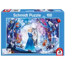 Puzzle 100 el. Ksi�niczka w zimowym lesie Schmidt