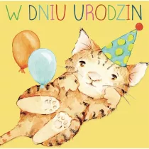 Clear Creations Karnet kwadrat CL4215_PO Urodziny Kotek