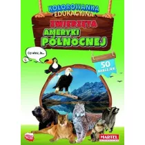Kolorowanka edukacyjna Zwierzta Ameryki Pnocnej
