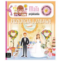 Album z naklejkami. Maa projektantka. Przyjcia i zabawy