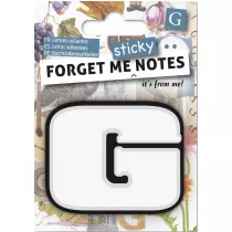 If Forget me sticky. Notes kart samoprzylepne litera G