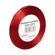 Brewis Wstka satynowa czerwona 6 mm x 32 m