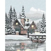 Ideyka Malowanie po numerach - �nie�na cisza 40x50cm