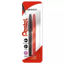 Pentel Pisak/p�dzelek do kaligrafii SES15 czarny, czerwony