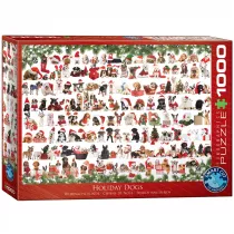 Puzzle 1000 el. Holiday Dogs Eurographics
