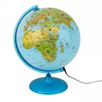 Globus Safari podwietlany ze zwierztami 30cm