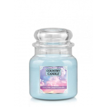 Country Candle Średnia świeca zapachowa z dwoma knotami Cotton Candy Clouds 453 g