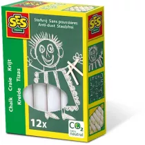 Ses Creative Kreda niepylca biaa 12 szt.