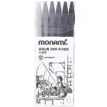 Monami Cienkopis Plus Pen 6 szt.